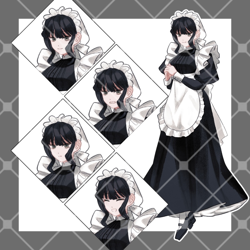 【無料版有り】立ち絵_メイド