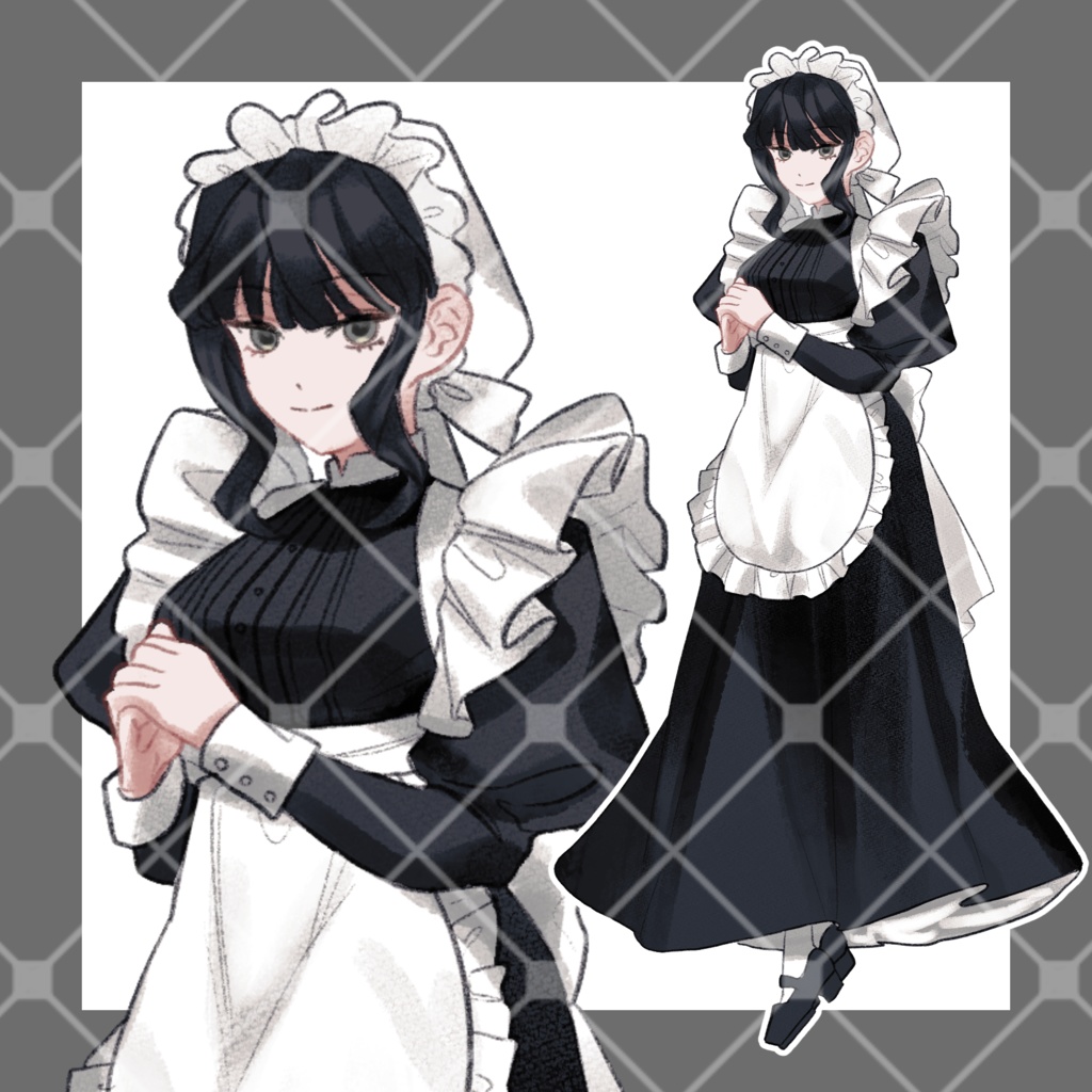 【無料版有り】立ち絵_メイド