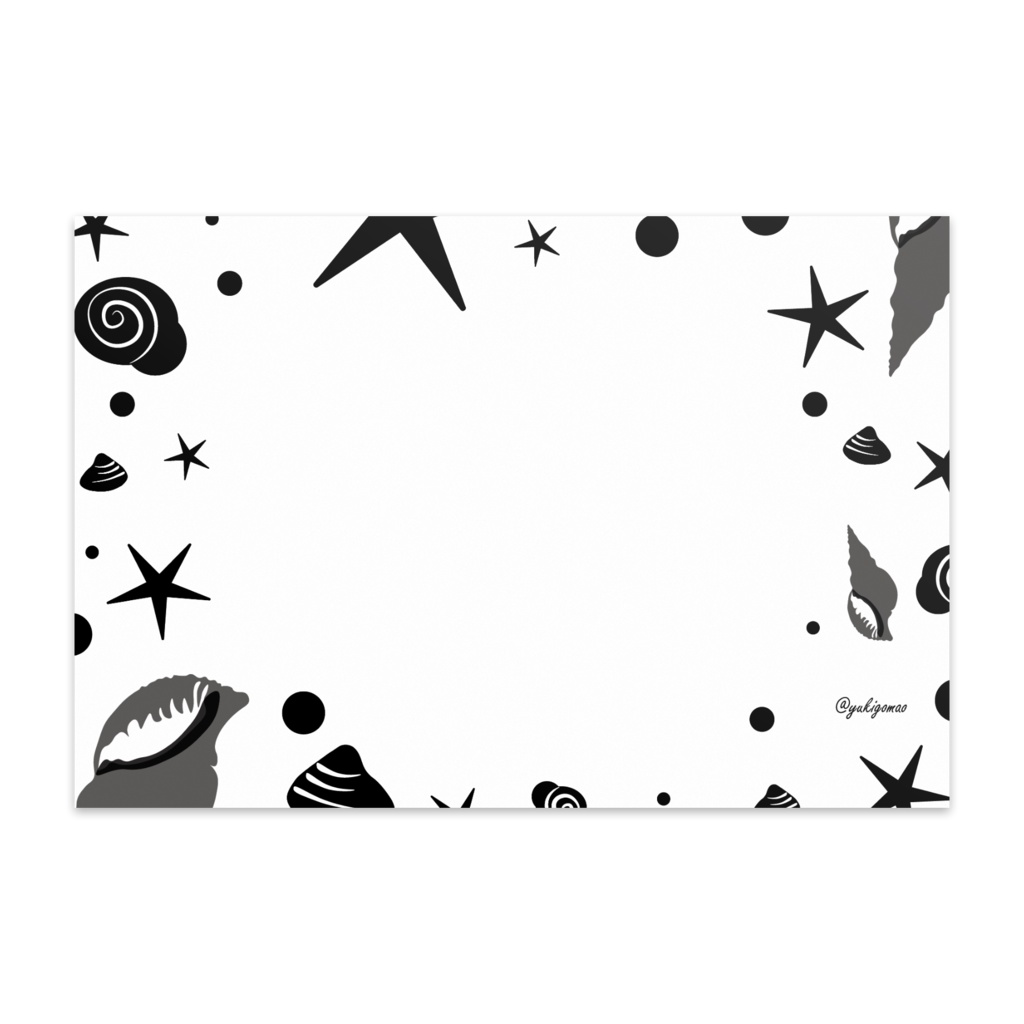 【pixivFACTORYから発送】貝殻ポストカード（白）