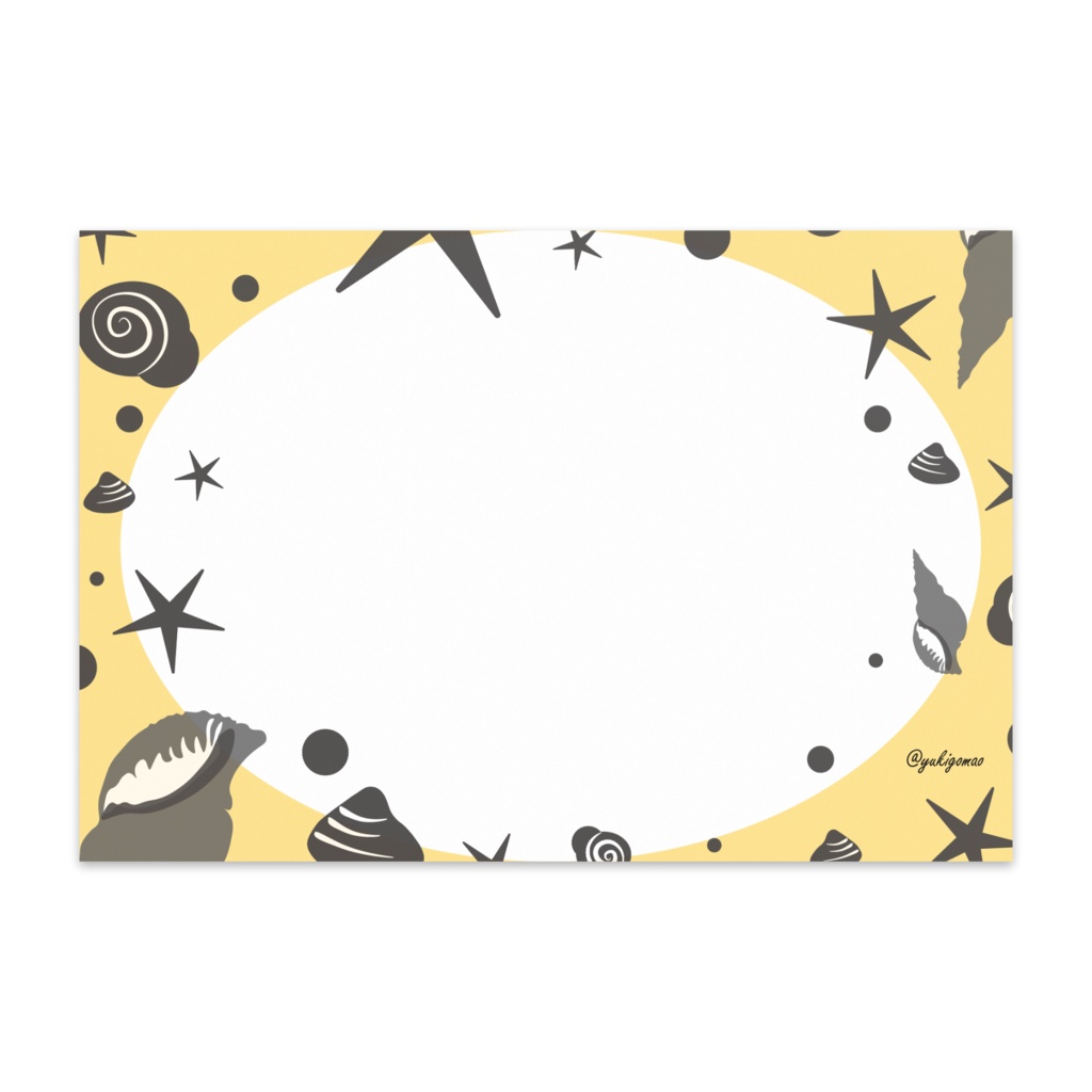 【pixivFACTORYから発送】貝殻ポストカード（オレンジ）