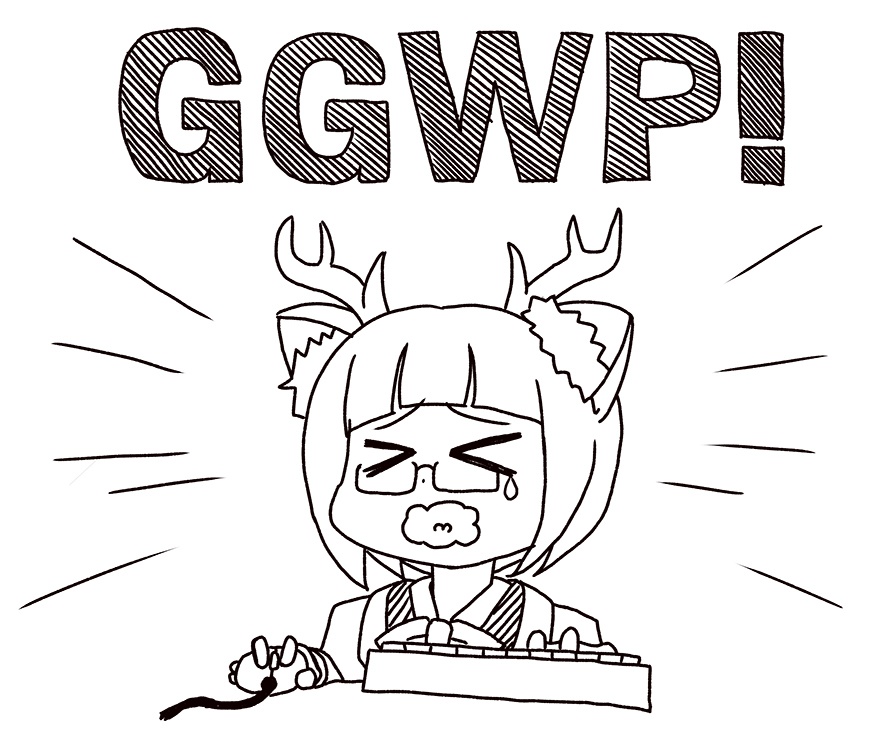 eスポーツクソダサTシャツ「敗北」(短納期版)