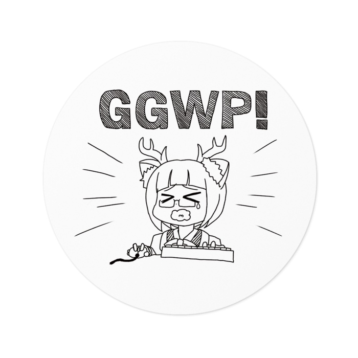 クソダサeスポーツ敗北シール(しかく・まる)