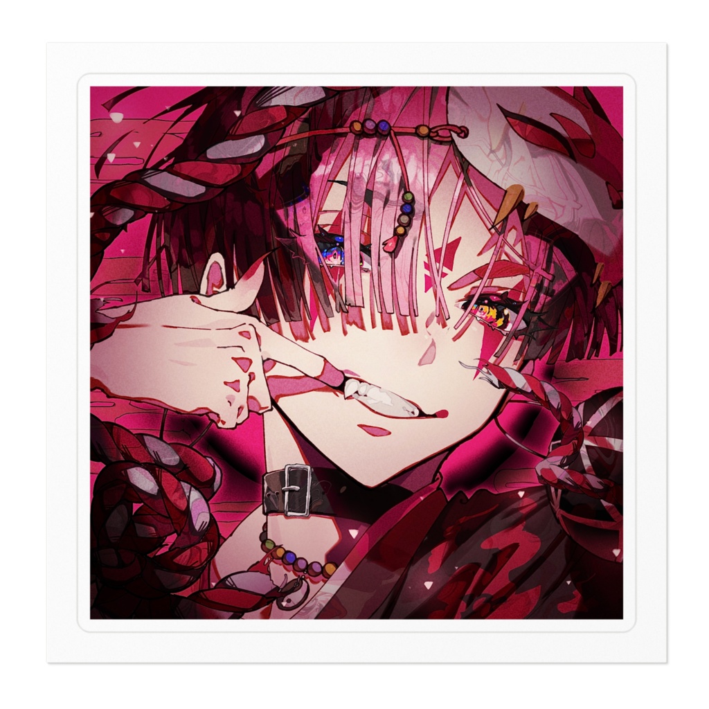 オリジナルキャラクターイラスト「祭」ステッカー