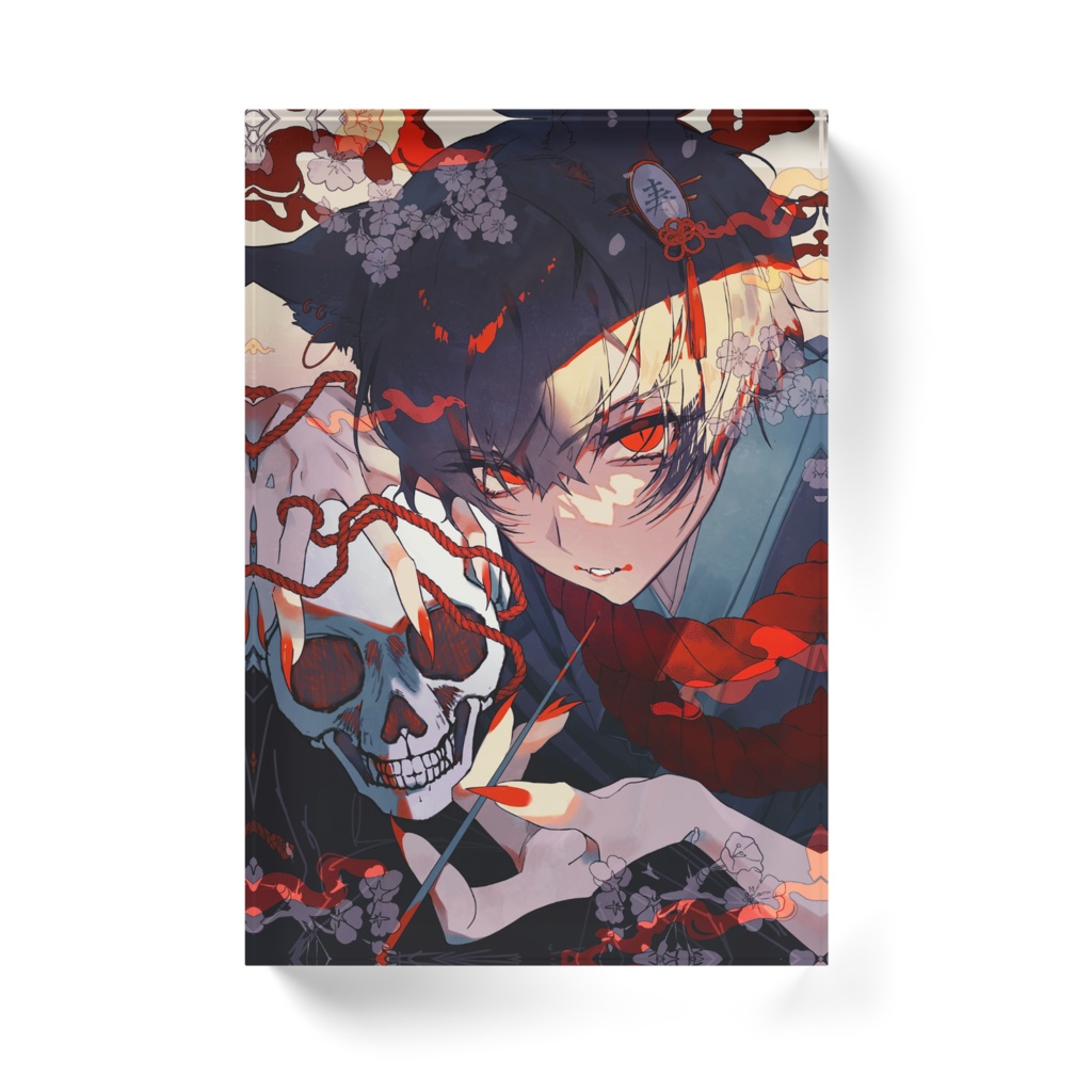 オリジナルキャラクターイラスト「威風」アクリルブロック