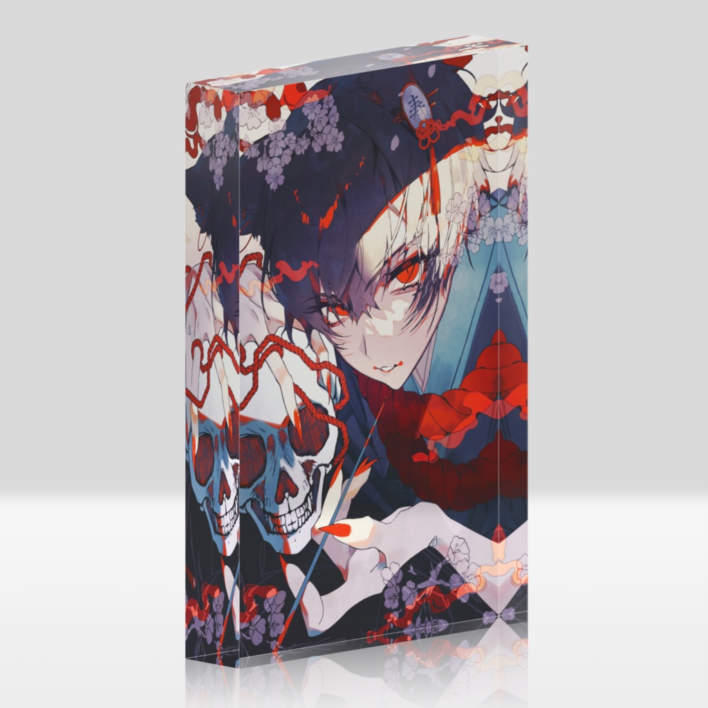 オリジナルキャラクターイラスト「威風」アクリルブロック