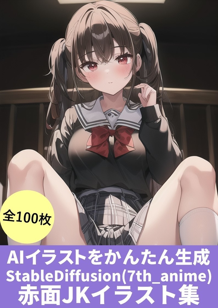 AI呪文「赤面JK」100枚イラスト集【コピペでかんたん生成】StableDiffusion.ver)