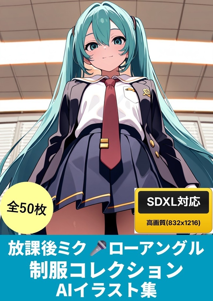 放課後ミク🎤ローアングル制服コレクション