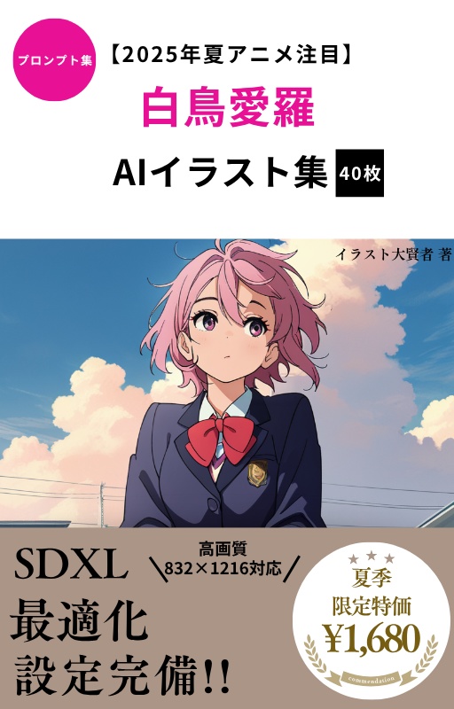 【2025年夏アニメ】白鳥愛羅 ダンダダン記念 AIイラスト集40枚+プロンプト集付き【話題作ヒロイン】