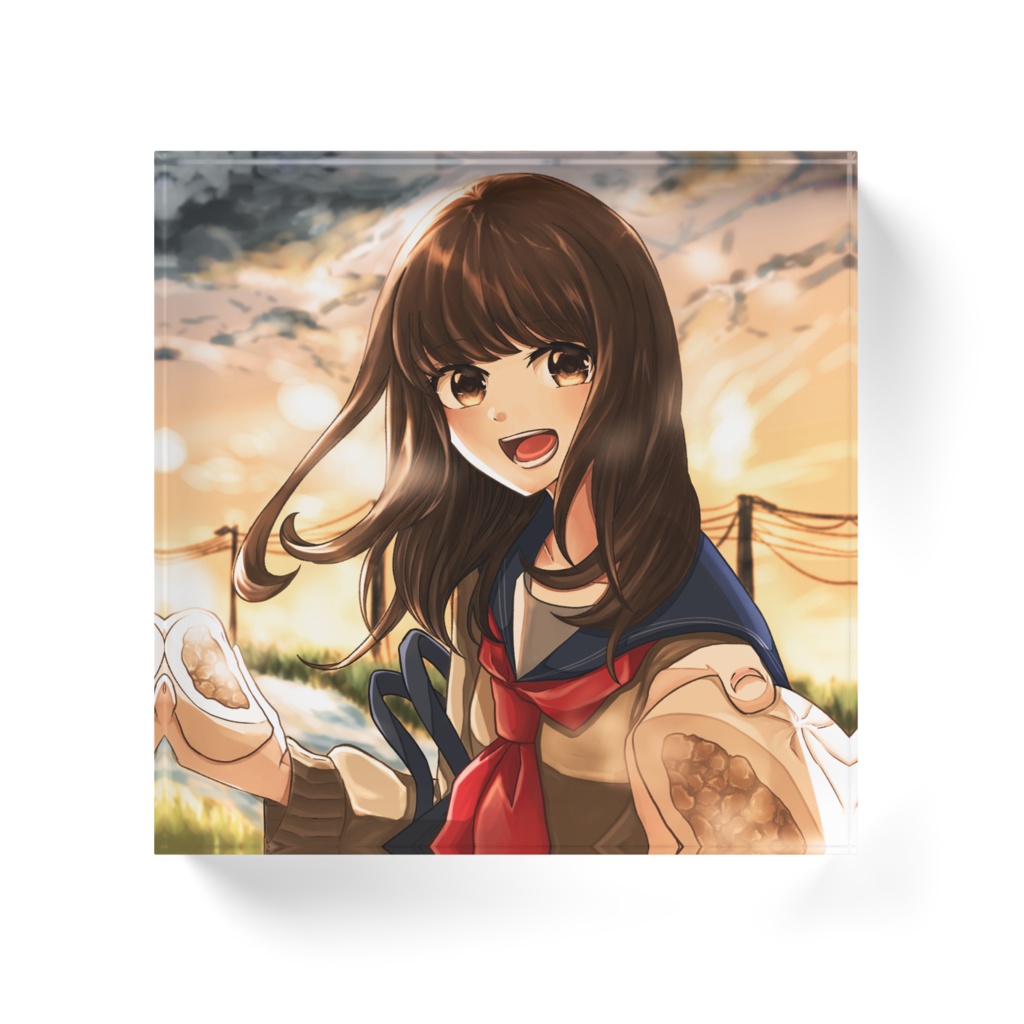 彼女との思い出アクリルブロック