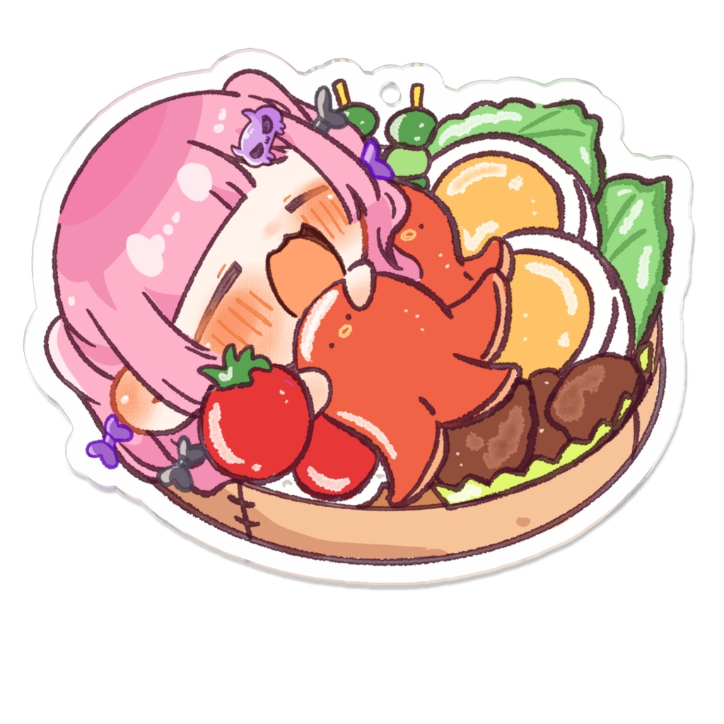 お弁当アクキー