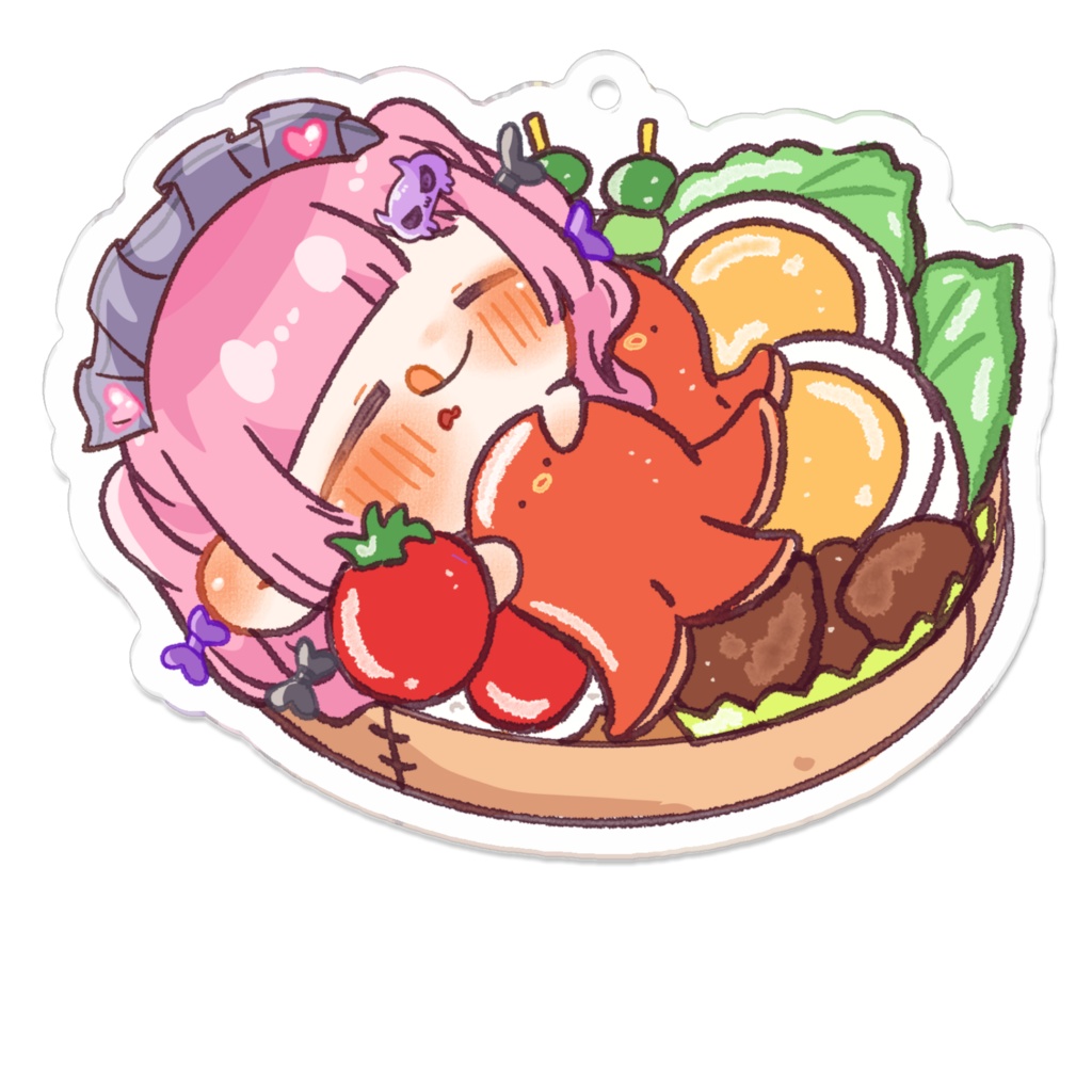 お弁当アクキー