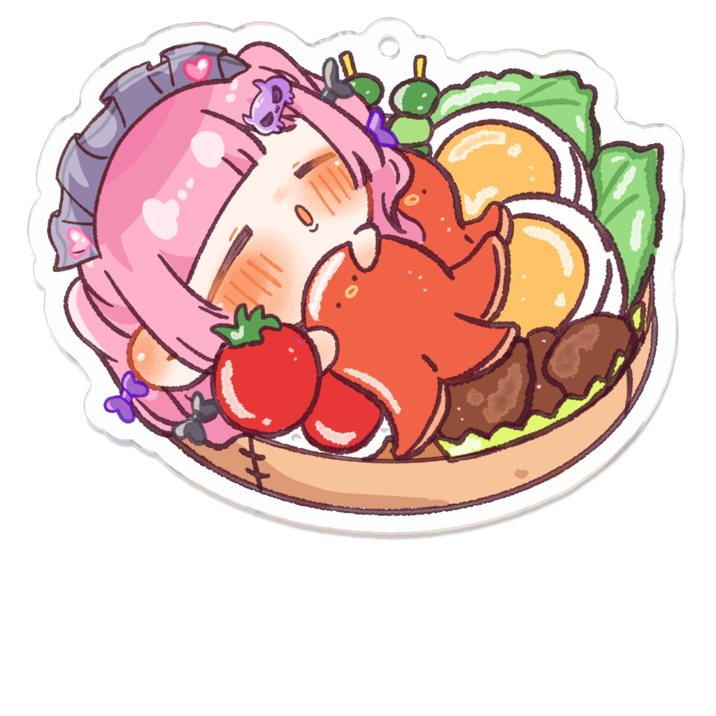 お弁当アクキー