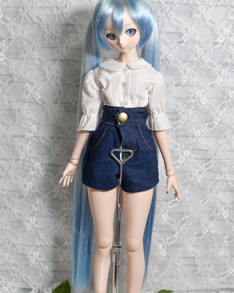 ホットパンツ、ブラウスセット