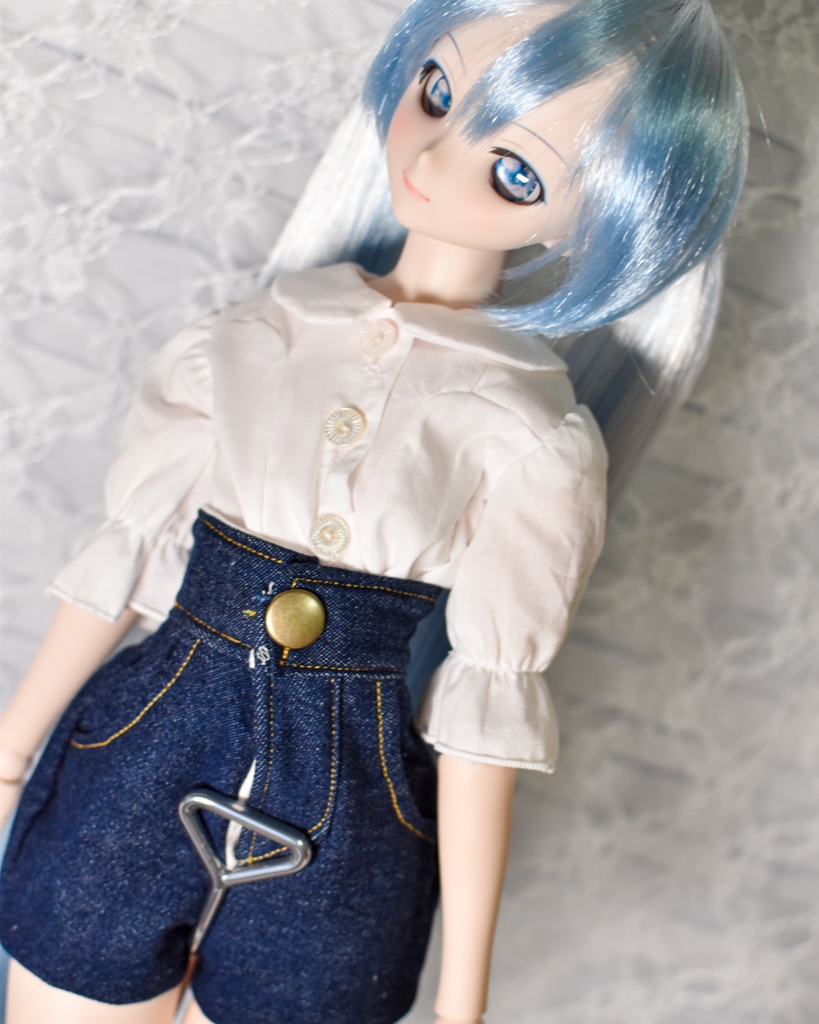 ホットパンツ、ブラウスセット