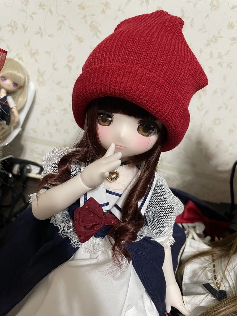 【セール】ニット帽【7〜9インチヘッド用】