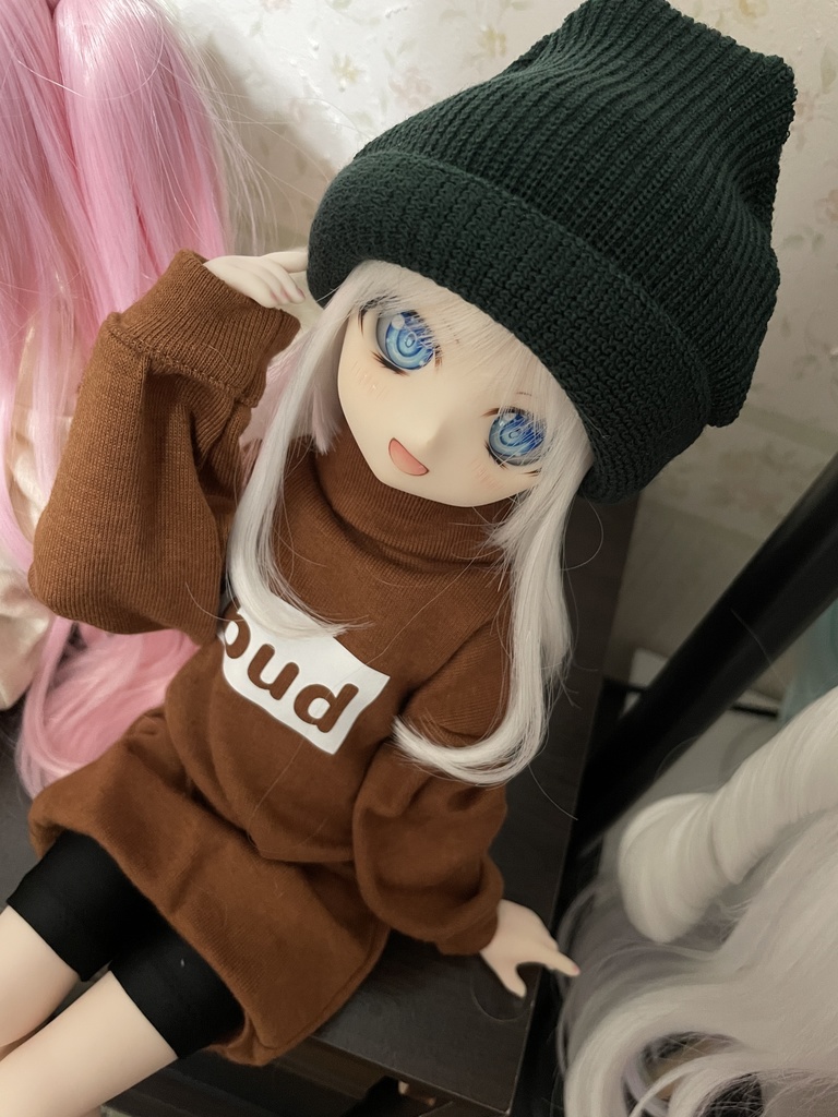 【セール】ニット帽【7〜9インチヘッド用】