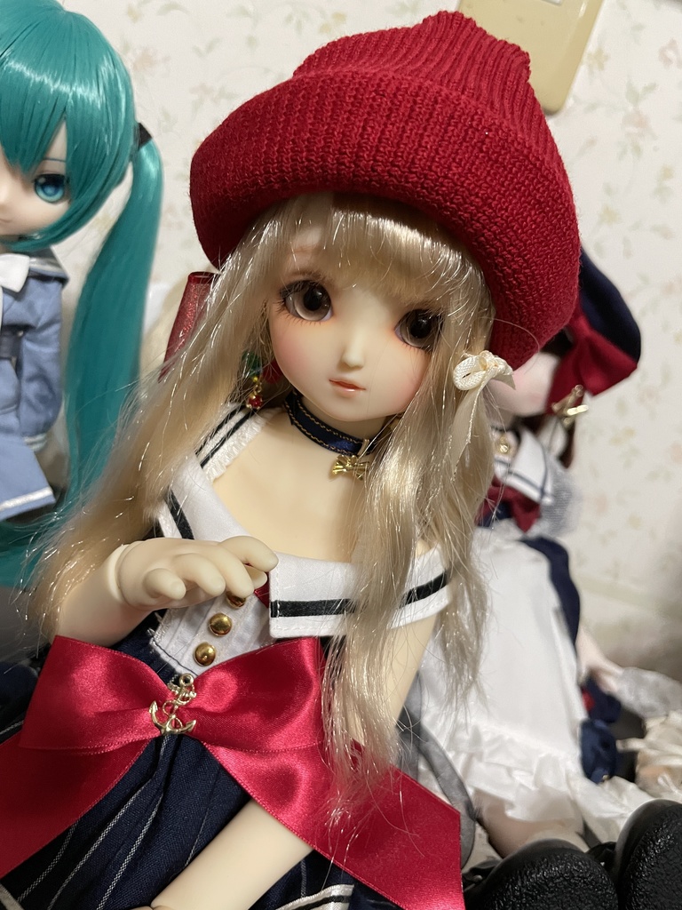 【セール】ニット帽【7〜9インチヘッド用】