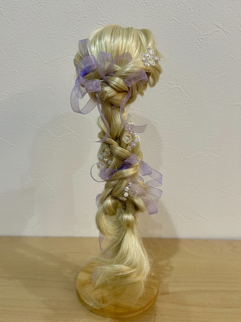 カスタムウィッグ9inchウィッグ(22~24cm)-ローポニー-ゴールド