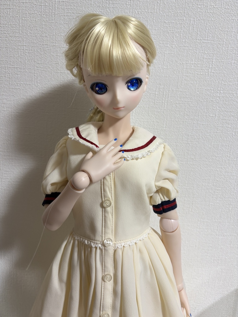 カスタムウィッグ9inchウィッグ(22~24cm)-ローポニー-ゴールド