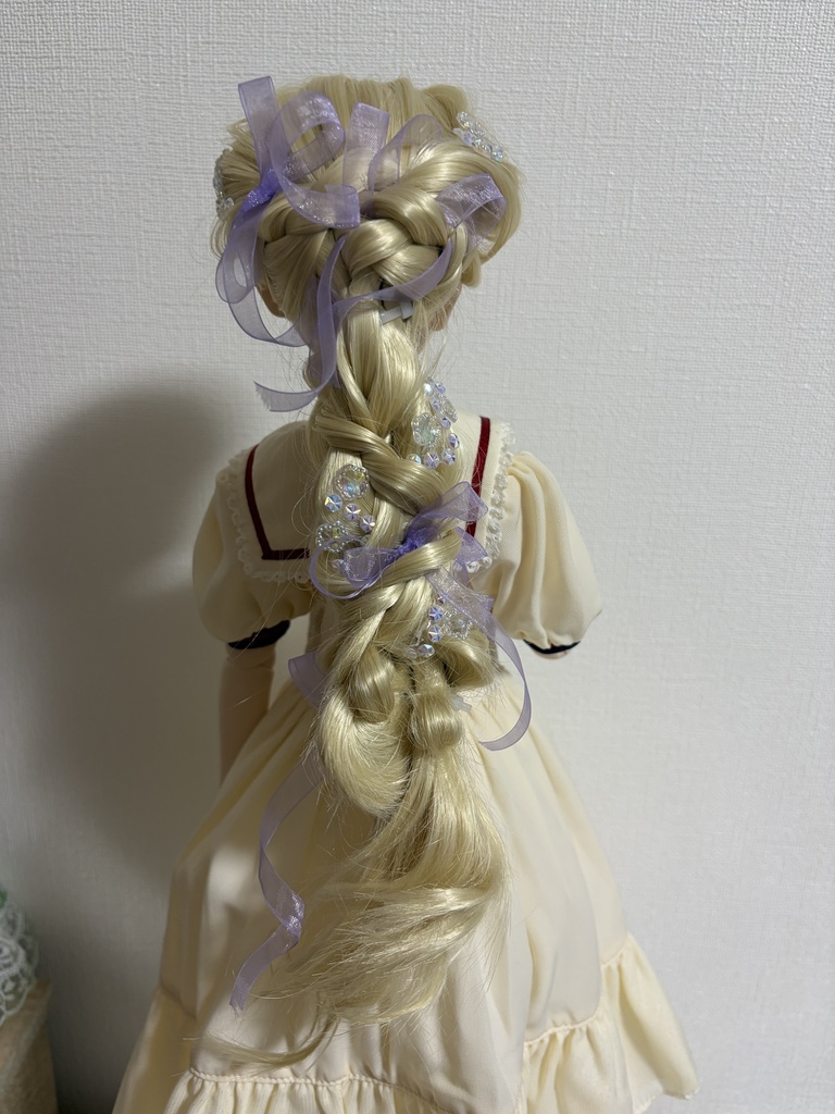 カスタムウィッグ9inchウィッグ(22~24cm)-ローポニー-ゴールド