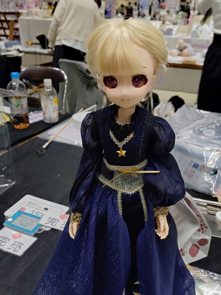 カスタムウィッグ9inchウィッグ(22~24cm)-ローポニー-ゴールド