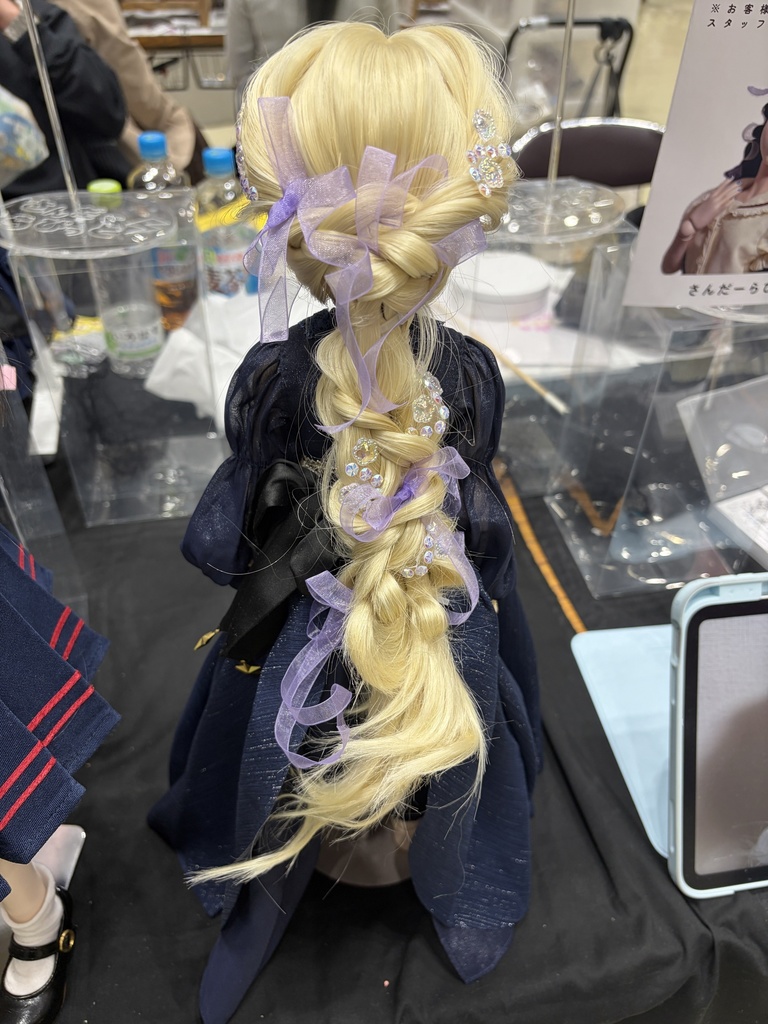 カスタムウィッグ9inchウィッグ(22~24cm)-ローポニー-ゴールド