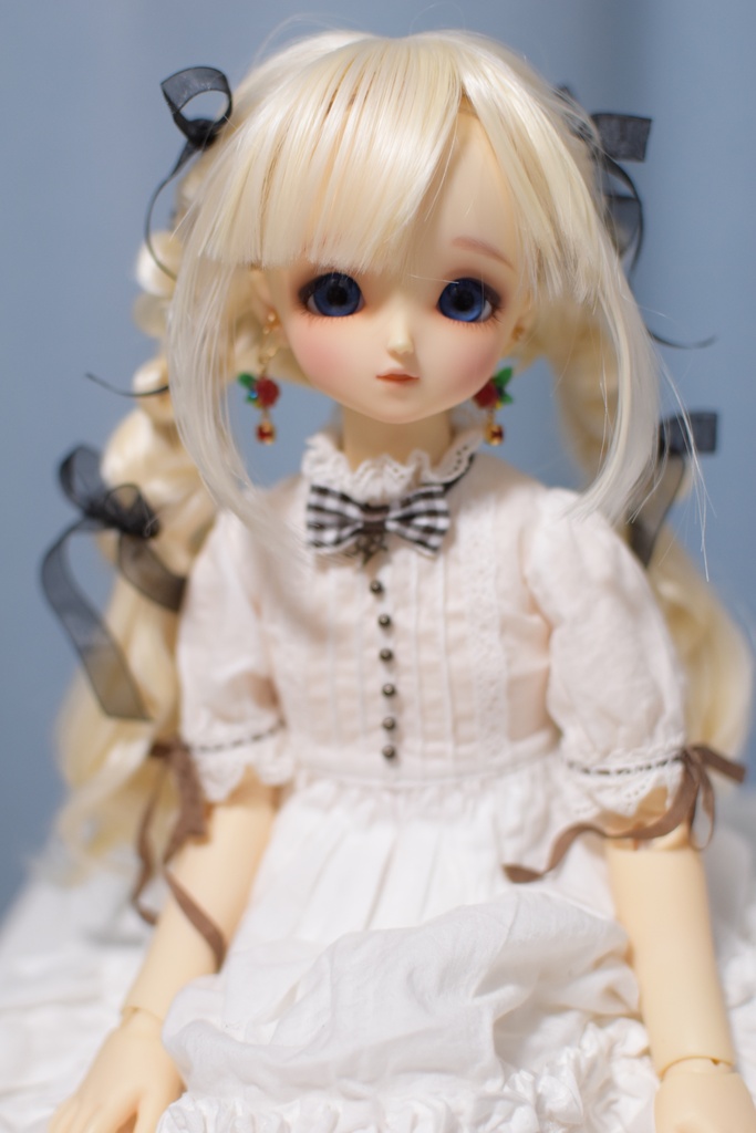 カスタムウィッグ8~9inchウィッグ(20~23cm)-ツインローテール- ゴールド