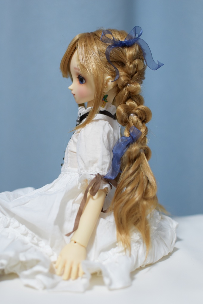 カスタムウィッグ8~9inchウィッグ(20~23cm)-ツインローテール- ブラウン