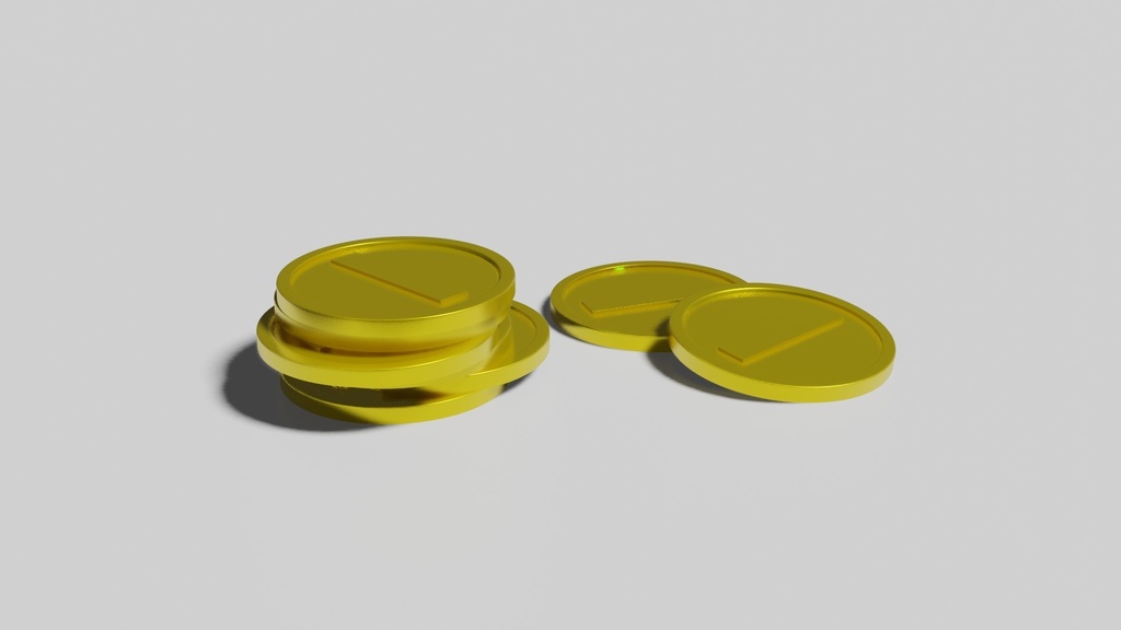 コイン　blenderデータ