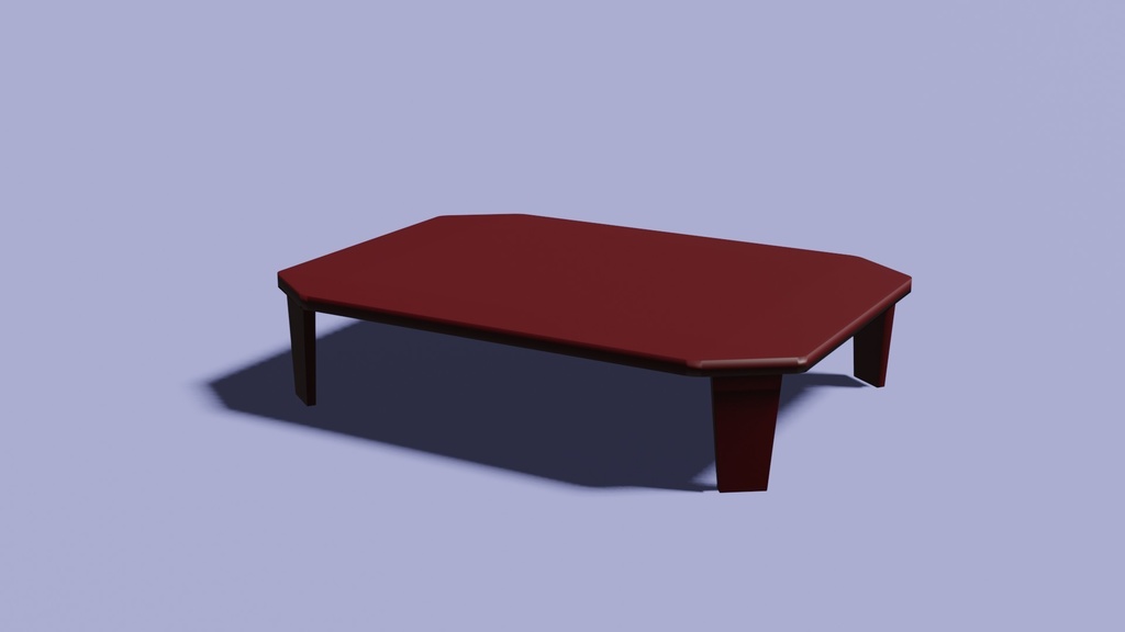 ローテーブル　 blenderデータ