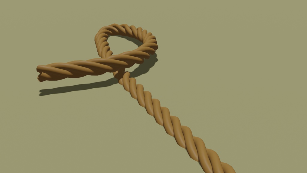 ロープ　blenderデータ