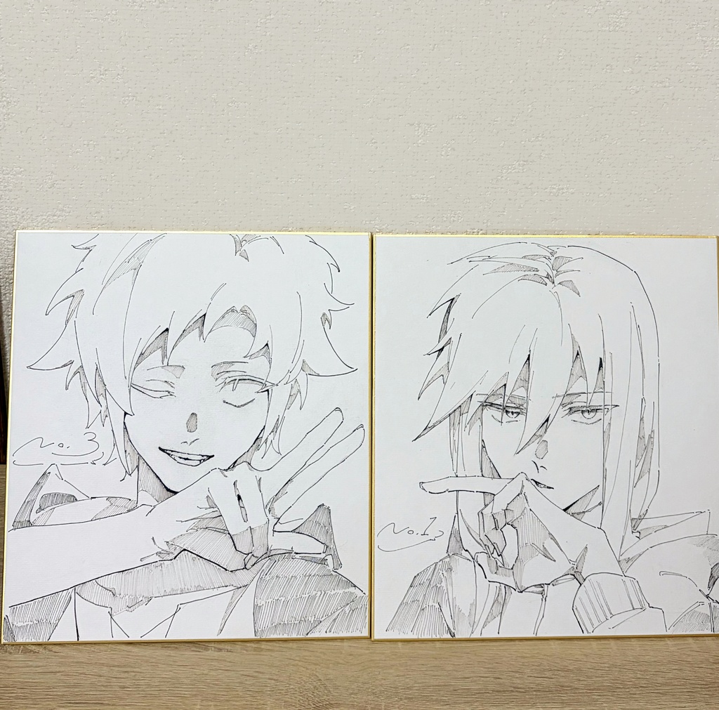 イラスト原画色紙