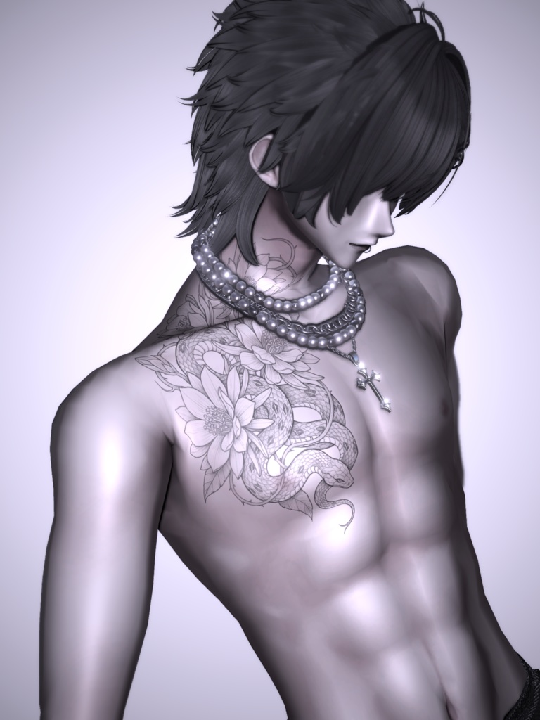 蛇と月下美人 decal