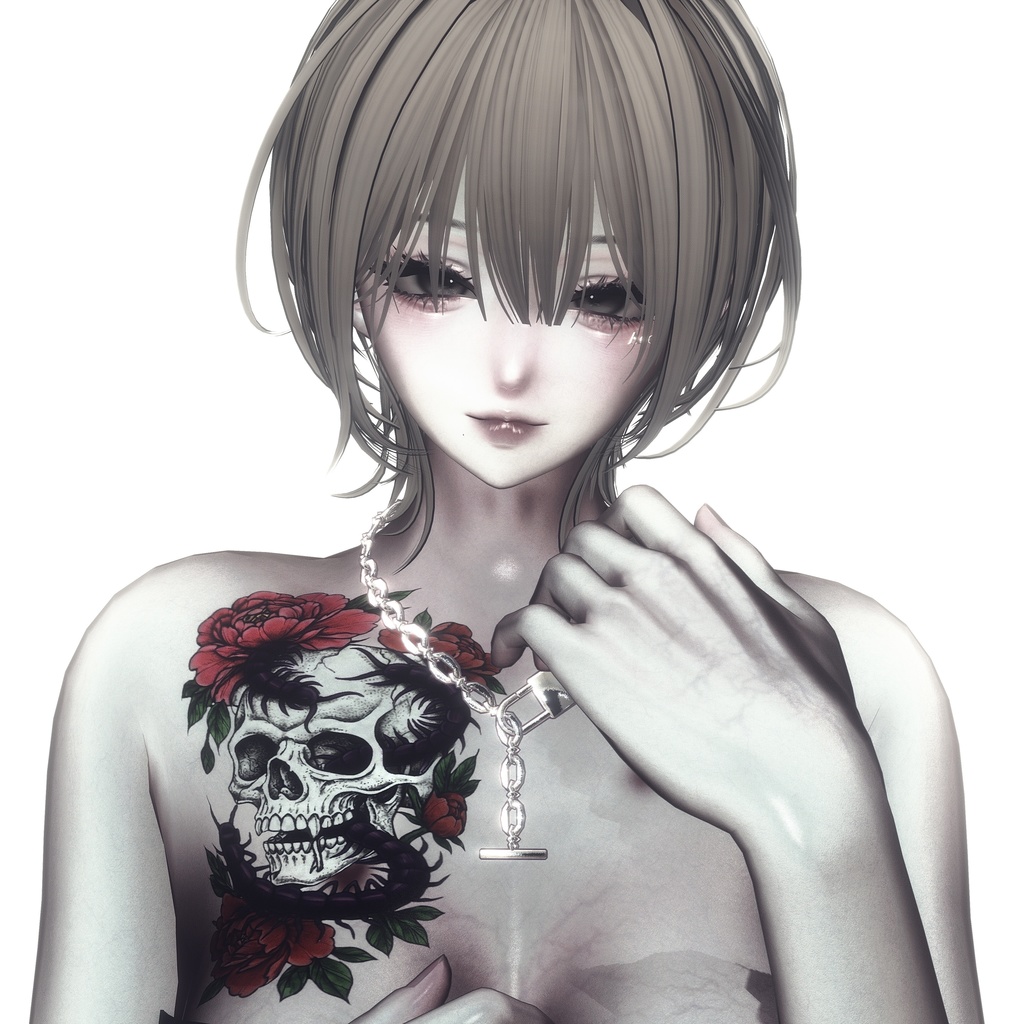 ムカデと牡丹と髑髏