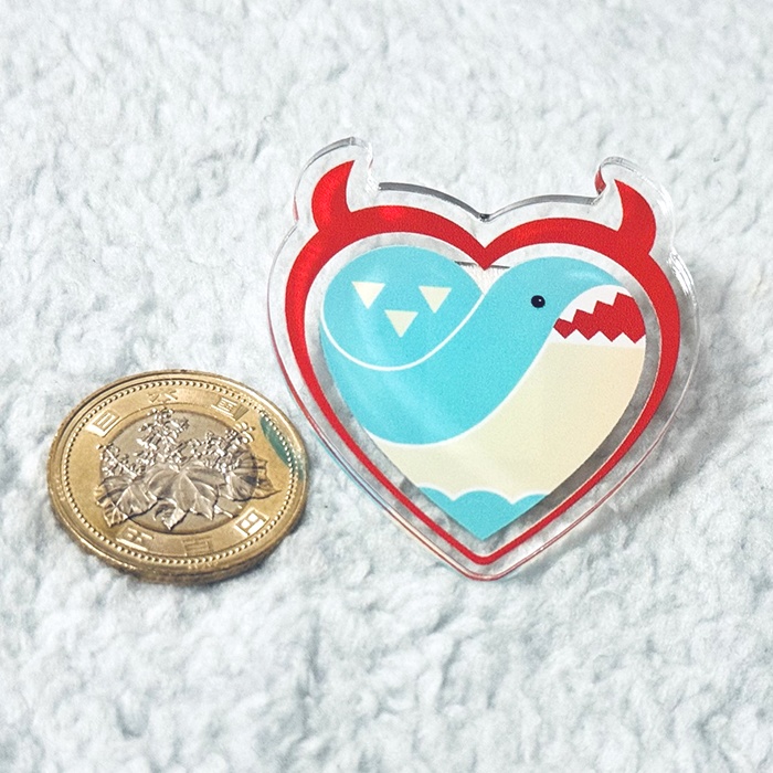 もさもさアクリルバッジ