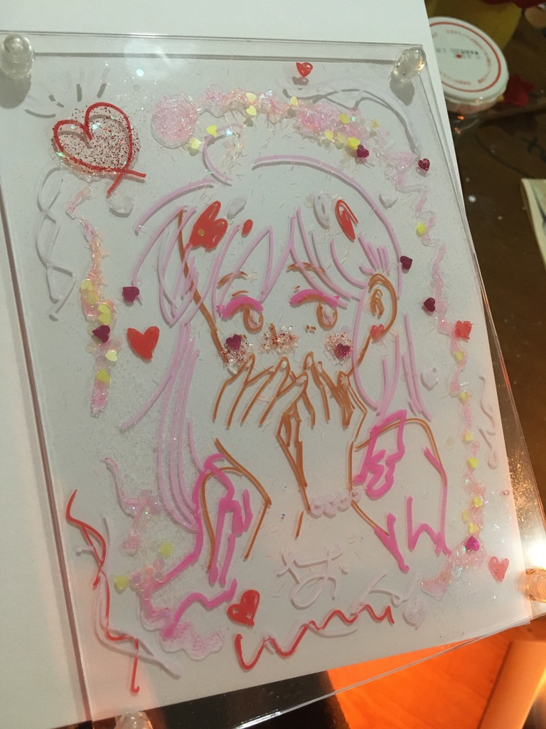 バレンタイン風ドローイングＡ