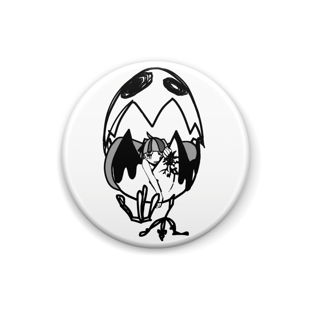 缶バッジ—たま子