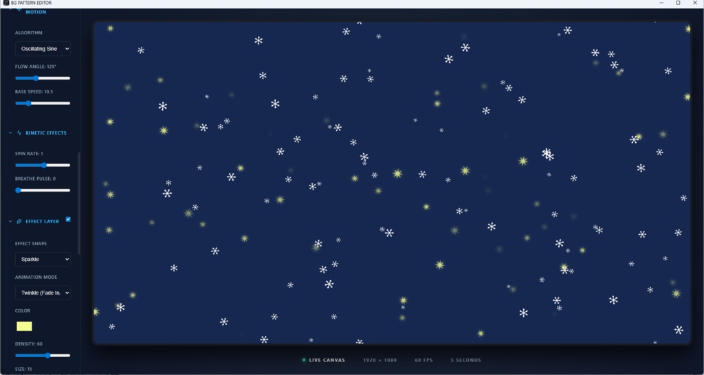 【簡易パターン動画作成ソフト】BG_PATTERN_EDITOR