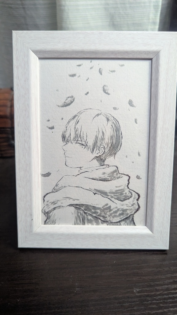 【手描きイラスト】水墨画 筆ペン アナログ 葬送のフリーレン>ヒンメル