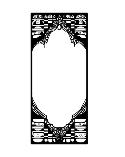 透過済み白黒フリー