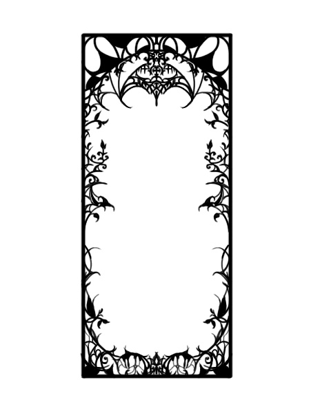 透過済み白黒フリー