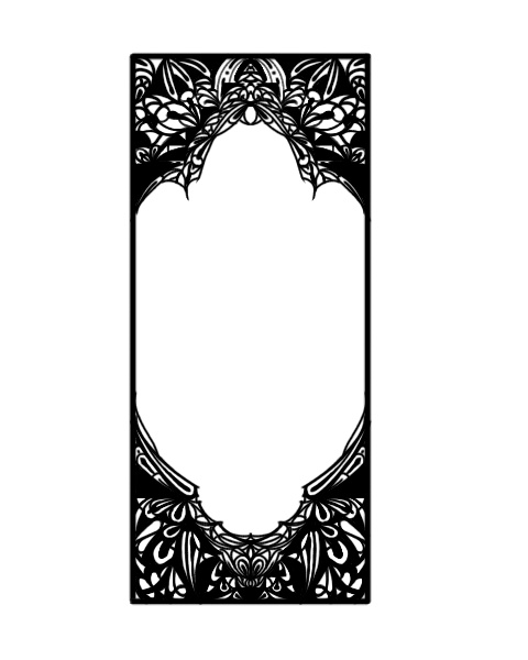 透過済み白黒フリー