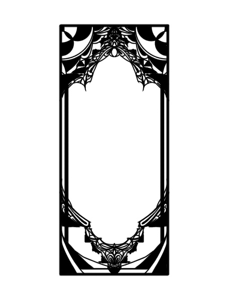 透過済み白黒フリー