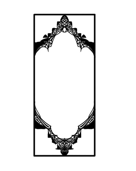 透過済み白黒フリー