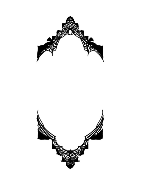 透過済み白黒フリー