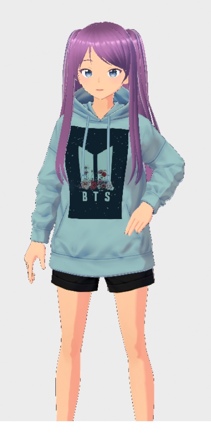 BTS black background icon hoodie