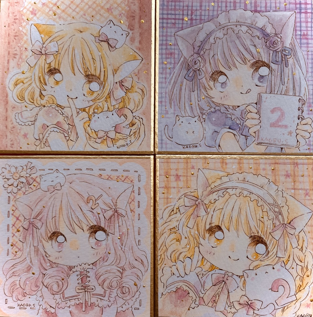 🌸2222日目ランダム豆色紙🌸