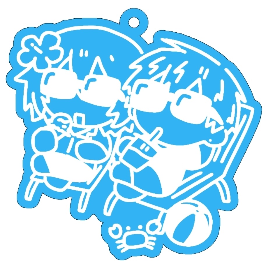 USAJA 10th Anniversary アクリルラメキーホルダー