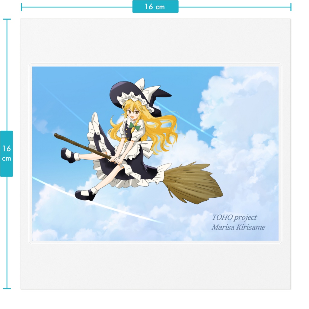 東方project 霧雨魔理沙 ステッカー