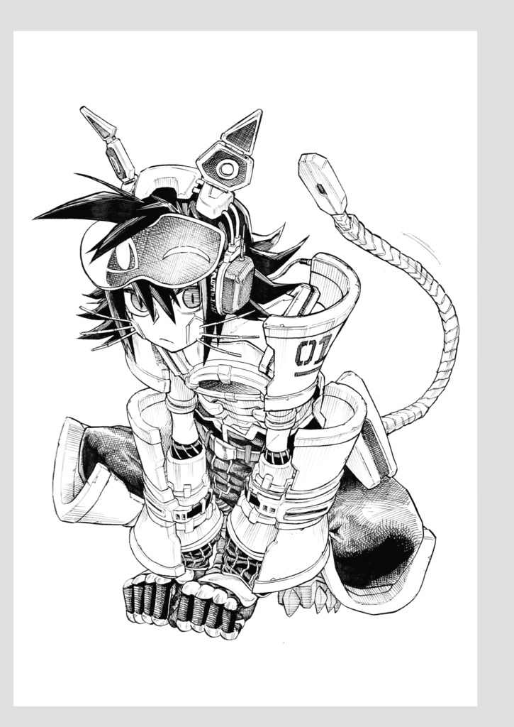 植杉光 アナログ画集『MONOKURO』 HIKARU UESUGI ANALOG ILLUSTRATION『MONOKURO』